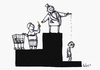 Cartoon: Scale (small) by julianloa tagged rich,middle,class,poor,money,fear