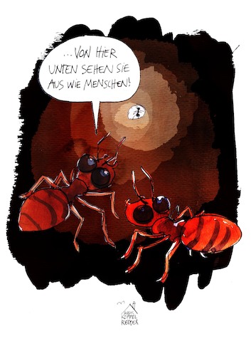 Cartoon: Ameisen (medium) by Koppelredder tagged ameisen,ameisenhaufen,menschen,perspektive,ameisen,ameisenhaufen,menschen,perspektive
