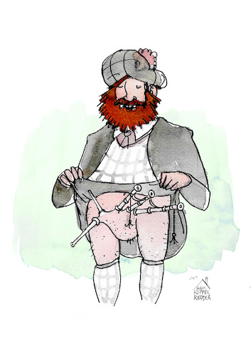 Cartoon: Dudelsack (medium) by Koppelredder tagged dudelsack,kilt,schotte,schottland,schottenrock,folklore,sitten,geheimnis,musik,erotik,dudelsack,kilt,schotte,schottland,schottenrock,folklore,sitten,geheimnis,musik,sex,erotik