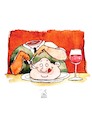 Cartoon: Essen (small) by Koppelredder tagged essen,kannibalismus,gastronomie,selbstzerstörung,genuss