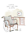 Cartoon: Viral (small) by Koppelredder tagged viral,hospital,krankenhaus,greis,virus,computer,krankheit,rollstuhl,epidemie