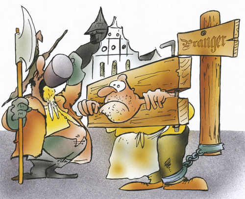 Cartoon: Am Pranger (medium) by HSB-Cartoon tagged pranger,öffentlichkeit,gesetz,mittelalter,gesetzgebung,handel,wirtschaft,nepp,airbrush,caricature,pranger,öffentlichkeit,gesetz,gesetzgebung,mittelalter,handel