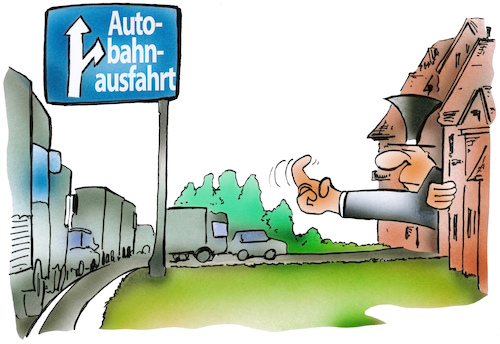 Autobahnausfahrt