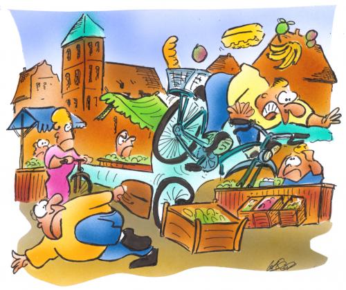 Cartoon: behaviour (medium) by HSB-Cartoon tagged behaviour,behavior,vehicle,bike,bicycle,cicle,path