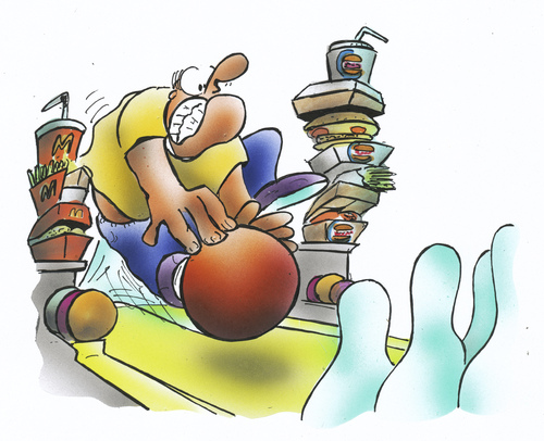 Cartoon: Bowling (medium) by HSB-Cartoon tagged bowling,sport,kegel,kegeln,fastfood,hamburger,mc,donalds,burger,king,fett,kegelkugel,bowlingkugel,kegelbahn,bowlingbahn,airbrush,bowling,sport,kegel,kegeln,fastfood,hamburger,mc,donalds,burger,king,fett,kegelkugel,bowlingkugel,kegelbahn,bowlingbahn,airbrush