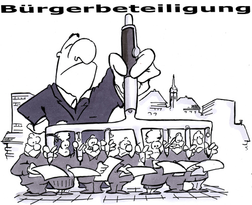 Cartoon: Bürgerbeteiligung (medium) by HSB-Cartoon tagged bürger,bürgerbeteiligung,lenkungsausschuß,politik,bürgerbegehren,planung,handlungskonzept,meinung,lokalpolitik,stadtrat,verwaltung,bürger,bürgerbeteiligung,lenkungsausschuß,politik,bürgerbegehren,planung,handlungskonzept,meinung,lokalpolitik,stadtrat,verwaltung