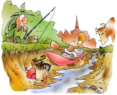 Cartoon: Dürre (medium) by HSB-Cartoon tagged dürre,klima,klimawandel,niedrigwasser,gewässer,gewässerschutz,bach,bachlauf,rinnsal,fischsterben,wassermangel,umwelt,umweltkatastrophe,trockenheit,angler,angeln,fluss,kanusport,natur,creek,dry,cartoon,dürre,klima,klimawandel,niedrigwasser,gewässer,gewässerschutz,bach,bachlauf,rinnsal,fischsterben,wassermangel,umwelt,umweltkatastrophe,trockenheit,angler,angeln,fluss,kanusport,natur,creek,dry,cartoon