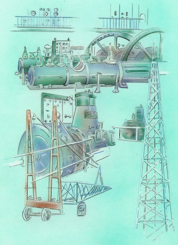 Cartoon: Energy industry (medium) by HSB-Cartoon tagged energy,industrie,energie,industrie,illustration,illustrationen,fabrik,produktion,handel,verkauf
