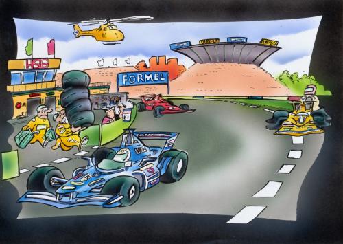 Cartoon: Formel 1 (medium) by HSB-Cartoon tagged formel1,race,sport