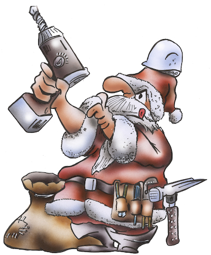 Cartoon: Handwerkernikolaus (medium) by HSB-Cartoon tagged nikolaus,xmas,weihnachten,weihnachtsmann,handwerker,werkzeug,bohrmaschine,schlagbohrer,akkubohrer,akkuschrauber,advent,hammer,kneifzange,bauarbeiter,nikolaus,xmas,weihnachten,weihnachtsmann,handwerker,werkzeug,bohrmaschine,schlagbohrer,akkubohrer,akkuschrauber,advent,hammer,kneifzange,bauarbeiter