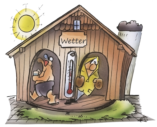 Cartoon: Herbstbeginn (medium) by HSB-Cartoon tagged herbst,sommer,sommerwetter,sonne,sonnenschein,hitze,wäärme,herbstzeit,herbstwetter,sturm,kälte,regen,nass,wetterhaus,wetterhäuschen,jahreszeit,regenwetter,regenkleidung,herbst,sommer,sommerwetter,sonne,sonnenschein,hitze,wäärme,herbstzeit,herbstwetter,sturm,kälte,regen,nass,wetterhaus,wetterhäuschen,jahreszeit,regenwetter,regenkleidung