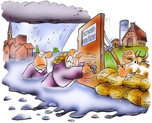 Cartoon: Hochwasser (medium) by HSB-Cartoon tagged farm,farmer,flood,rain,river,water,airbrush,bach,bauer,damm,deich,fluss,flussführung,flusslauf,flut,hochwasser,hochwasserschutz,hochwasserschutzsystem,hochwasserverteilflächen,hsb,hsbcartoon,karikatur,landwirt,landwirtschaft,lokalkarikatur,natur,regen,regengüsse,renaturierung,staudamm,tierhaltung,verteilfläche,verteilflächen,wasser,wasserstand,weide,weiden,wiese,wiesen,farm,farmer,flood,rain,river,water,airbrush,bach,bauer,damm,deich,fluss,flussführung,flusslauf,flut,hochwasser,hochwasserschutz,hochwasserschutzsystem,hochwasserverteilflächen,hsb,hsbcartoon,karikatur,landwirt,landwirtschaft,lokalkarikatur,natur,regen,regengüsse,renaturierung,staudamm,tierhaltung,verteilfläche,verteilflächen,wasser,wasserstand,weide,weiden,wiese,wiesen