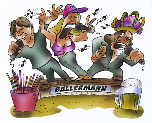 Cartoon: Münsterländer Ballermann (medium) by HSB-Cartoon tagged pia,tillmann,jürgen,drews,mickie,krause,ballermann,ballermann6,malle,mallorca,party,fete,feier,disco,schinkenstraße,schlager,schlagerstar,musik,bühne,strand,strandparty,sangria,bier,karikatur,persionenkarikatur,schlagersänger,schlagersängerin,pia,tillmann,jürgen,drews,mickie,krause,ballermann,ballermann6,malle,mallorca,party,fete,feier,disco,schinkenstraße,schlager,schlagerstar,musik,bühne,strand,strandparty,sangria,bier,karikatur,persionenkarikatur,schlagersänger,schlagersängerin