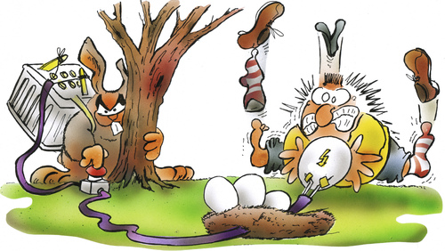 Cartoon: Ostern unter Strom (medium) by HSB-Cartoon tagged ostern,osterhase,ostereier,strom,energie,airbrush,ostern,osterhase,ostereier,strom,energie,airbrush