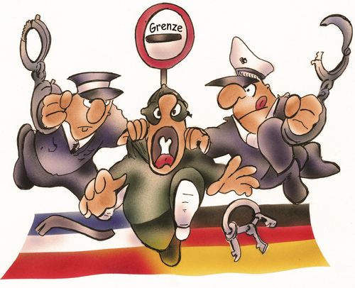 Cartoon: Polizeiarbeit (medium) by HSB-Cartoon tagged polizei,polizeiarbeit,polizist,verbrecher,verbrechen,crime,karikatur,untat,karikaturist,räuber,eu,europa,niederlande,deutschland,cartoon,grenze,grenzgänger,zoll,bande,diebstahl,justiz,ganove,polizei,polizeiarbeit,polizist,verbrecher,verbrechen,crime,karikatur,untat,karikaturist,räuber,eu,europa,niederlande,deutschland,cartoon,grenze,grenzgänger,zoll,bande,diebstahl,justiz,ganove