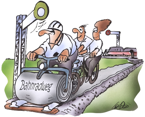 Cartoon: Radbahnweg (medium) by HSB-Cartoon tagged radbahnweg,radweg,radwegebau,straßenbau,radfahrer,bahnstrecke,stilllegung,schienenweg,deutsche,bahn,db,radler,zugstrecke,walze,freizeit,radtour,cartoon,karikatur,comic,radbahnweg,radweg,radwegebau,straßenbau,radfahrer,bahnstrecke,stilllegung,schienenweg,deutsche,bahn,db,radler,zugstrecke,walze,freizeit,radtour,cartoon,karikatur,comic