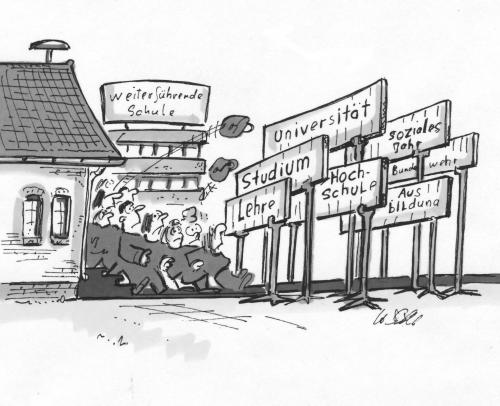 Cartoon: Schulentlassung (medium) by HSB-Cartoon tagged schule,schueler,lehrer,schulentlassung,lehre,ausbildung,studium,lebenslauf,schule,bildung,wissen,jugend,perspektiven,perspektive,lehre,ausbildung,studium,schüler,uni,universität,studieren,studenten,student,lebenslauf,arbeit,job,beruf