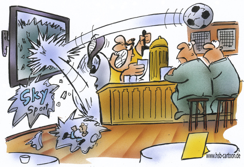 Cartoon: SKY Sport (medium) by HSB-Cartoon tagged skysport,sport,fussball,fußball,fussballübertragung,paytv,bezahlsender,liveübertragung,ball,fernseher,sportsender,lokal,bier,alkohol,ausschank,wirt,wirtschaft,airbrush,sportkarikatur,skysport,sport,fussball,fußball,fussballübertragung,paytv,bezahlsender,liveübertragung,ball,fernseher,sportsender,lokal,bier,alkohol,ausschank,wirt,wirtschaft,airbrush,sportkarikatur