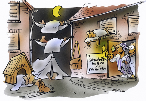 Cartoon: Studentenbetten (medium) by HSB-Cartoon tagged studenten,wohnung,betten,bett,übernachtung,hängematte,schlafplatz,markt,wiohnungsmarkt,cartoon,karikatur,airbrush,hsbcartoon,studenten,wohnung,bett,übernachtung,hängematte,schlafplatz,wohnungsmarkt,markt,günstig,schlafen,unterkunft,uni,universität