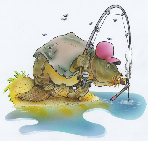 Cartoon: the old carp (medium) by HSB-Cartoon tagged fish,carp,fishing,sea,river,nature,angeln,karpfen,angel,fluss,gewässer,illustration,illustrationen,fische,fisch,angler,angeln,hobby,freizeit,karpfen,angel,gewässer,natur