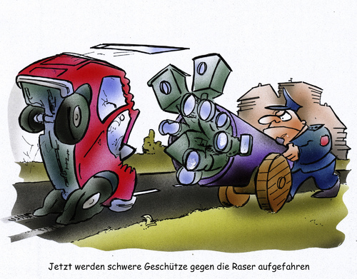 Cartoon: traffic control (medium) by HSB-Cartoon tagged traffic,control,police,policeman,gun,street,road,car,verkehr,verkehrsüberwachung,verkehrskontrolle,radar,radarfalle,polizei,auto,strasse,airbrush,verkehr,verkehrsüberwachung,verkehrskontrolle,radar