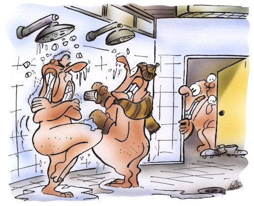 Cartoon: Turnhallenduschen (medium) by HSB-Cartoon tagged dusche,duschanlage,turnhalle,sporthalle,kalt,warmwasser,gemeinschaftsdusche,sport,sportler,energie,energiesparen,sportunterricht,training,mannschaft,duschgel,duschseife,heizung,heizkosten,energiekosten,dusche,duschanlage,turnhalle,sporthalle,kalt,warmwasser,gemeinschaftsdusche,sport,sportler,energie,energiesparen,sportunterricht,training,mannschaft,duschgel,duschseife,heizung,heizkosten,energiekosten