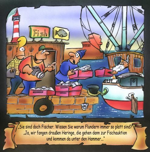 Cartoon: Weisheiten der Fischer (medium) by HSB-Cartoon tagged fischer,hafen,kutter,fische,touristen,,fischer,hafen,kutter,fisch,tourist,fischerei,flunder,hering,ostsee,nordsee,überfischung,angeln