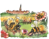 Cartoon: Bienen (small) by HSB-Cartoon tagged bienen,insekten,raps,rapsfeld,naturrefugium,wiese,wohlfühlen,wohlfühloase,umwelt,honig,bienenstock,bienenkästen,bienenvolk,bienenvölker