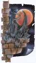 Cartoon: dragon (small) by HSB-Cartoon tagged dragon,drache,horror,airbrush,art,design,acryl,moonshine,mondschein,fantasy,hsb,illustration,hsbcartoon