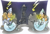 Cartoon: electrical power outage (small) by HSB-Cartoon tagged power,electricity,thunder,thunderstorm,braekdown,mains,failure,blackout,outagecandle,night,energy,strom,energie,stromausfall,nacht,kerze,cartoon,caricature,karikatur,airbrush