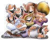 Cartoon: lachen (small) by HSB-Cartoon tagged lachen,humor,spass,lächeln,freude,mimik,positiv,ernst,cartoon
