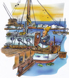 Cartoon: messy sailboat (small) by HSB-Cartoon tagged sailing,sailboat,messy,dirty,harbour,boat,ocean,sea,cartoon,caricature,airbrush