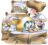 Cartoon: Morgenmuffel (small) by HSB-Cartoon tagged morgenmuffel,ausschlafen,bett,nachtruhe,aufstehen,wecker,schlafzimmer,langschläfer,cartoon,karikatur,schlafanzug,kopfkissen,bettdecke,gemütlich