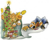 Cartoon: Xmas stress (small) by HSB-Cartoon tagged xmas weihnachten present christmas christmastree weihnachtsbaum geschenke airbrush airbrushcartoon