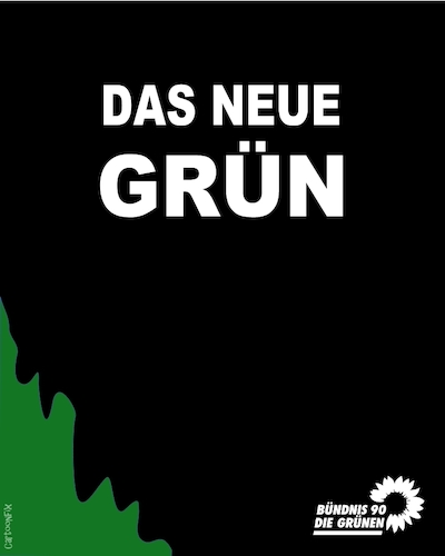 Cartoon: Das neue Grün... (medium) by Cartoonfix tagged bundestagswahl,2021,bündnis,90,die,grünen,das,neue,grün