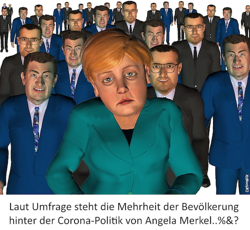 Cartoon: Die Umfrage... (medium) by Cartoonfix tagged umfrage,coraona,politik