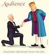 Cartoon: Audience (small) by Cartoonfix tagged king,charles,visits,donald,trump,in,the,usa
