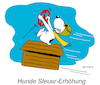 Cartoon: Hunde  Steuer-Erhöhung (small) by Cartoonfix tagged hunde,steuer,erhöhung,wortspiel