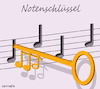 Cartoon: Notenschlüssel (small) by Cartoonfix tagged notenschlüssel,clef