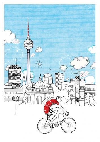 Cartoon: Berlin (medium) by agataraczynska tagged illustration