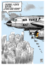 Cartoon: bombardero (small) by Wadalupe tagged bombardero,avion,pasajeros,vuelo,sobrevolar,cielo,piloto,accidente