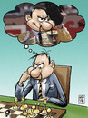 Cartoon: bullfighter chessplayer (small) by Wadalupe tagged bullfighter,chess,player,tournament,sport,thinking