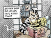 Cartoon: el preso de montecristo (small) by Wadalupe tagged preso,presidio,carcel,dumas,montecristo,celda,libertad,fuga