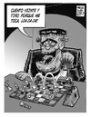 Cartoon: Franky juega al ajedrez (small) by Wadalupe tagged frankestein,humor,dibujo,ajedrez,juego,deporte