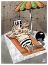 Cartoon: johnny scape in hawaii (small) by Wadalupe tagged holiday,prison,sun,hawaii,beach,enemy,condemnation