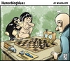 Cartoon: tarzan juega con ventaja (small) by Wadalupe tagged tarcan,chita,cheetah,jane,chess,ajedrez,deporte,tongo
