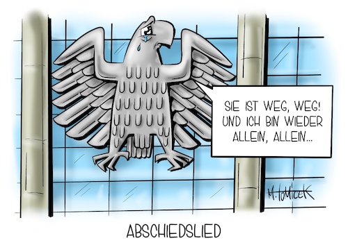 Cartoon: Abschiedslied (medium) by Mirco Tomicek tagged angela,merkel,abschied,bundeswehr,zapfenstreich,kanzlerin,kanzleramt,nachfolger,bundeskanzlerin,deutschland,regierung,abschiedslieder,cartoon,karikatur,pressekarikatur,mirco,tomicek,angela,merkel,abschied,bundeswehr,zapfenstreich,kanzlerin,kanzleramt,nachfolger,bundeskanzlerin,deutschland,regierung,abschiedslieder,cartoon,karikatur,pressekarikatur,mirco,tomicek