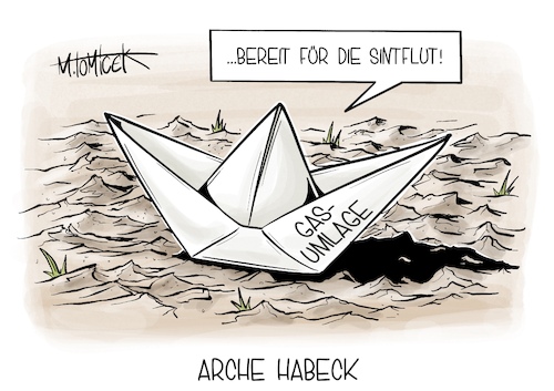 Cartoon: Arche Habeck (medium) by Mirco Tomicek tagged robert,habeck,gas,umlage,gasumlage,kritik,grüne,jugend,wiederstand,gaslieferung,gaspreise,preis,preise,unwetter,starkregen,regen,arche,dürre,hitze,hitzewelle,trocken,trockenheit,pegel,wasser,karikatur,pressekarikatur,cartoon,mirco,tomicek,robert,habeck,gas,umlage,gasumlage,kritik,grüne,jugend,wiederstand,gaslieferung,gaspreise,preis,preise,unwetter,starkregen,regen,arche,dürre,hitze,hitzewelle,trocken,trockenheit,pegel,wasser,karikatur,pressekarikatur,cartoon,mirco,tomicek