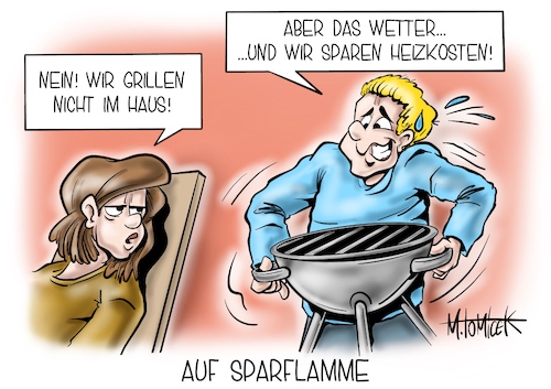 Auf Sparflamme