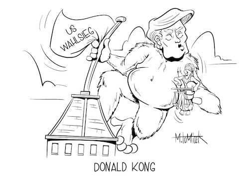 Cartoon: Donald Kong (medium) by Mirco Tomicek tagged donald,trump,joe,biden,us,uswahl,wahl,wahlen,wahlsieg,sieger,wahlsieger,wahlkampf,usa,amerika,president,präsident,präsidentschaftswahl,demokraten,staaten,wahlurne,wahlmänner,anfechten,king,kong,election,karikatur,pressekarikatur,mirco,tomicek,donald,trump,joe,biden,us,uswahl,wahl,wahlen,wahlsieg,sieger,wahlsieger,wahlkampf,usa,amerika,president,präsident,präsidentschaftswahl,demokraten,staaten,wahlurne,wahlmänner,anfechten,king,kong,election,karikatur,pressekarikatur,mirco,tomicek